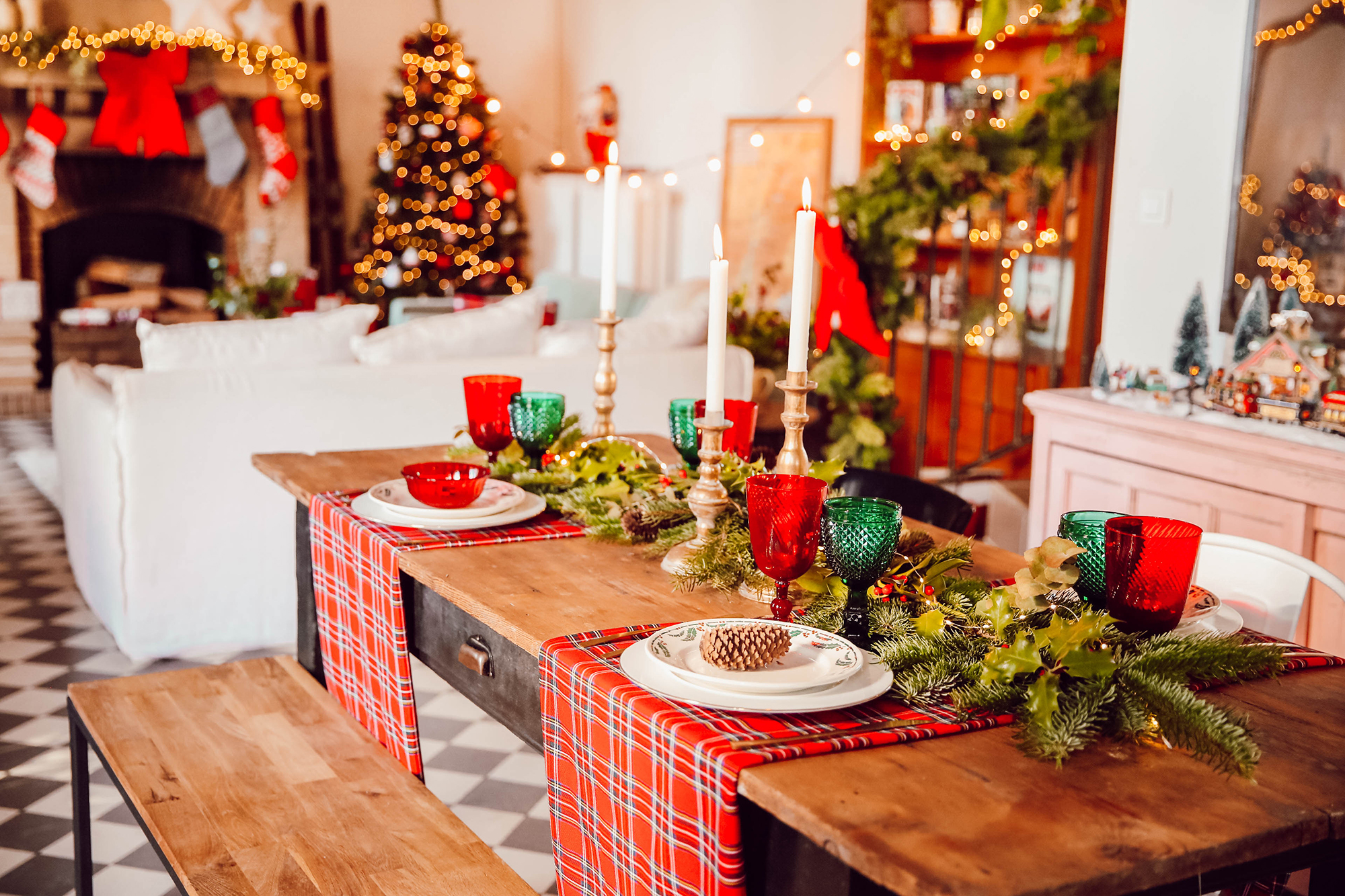 Assiette pour table de noël – Le rêve de Noël
